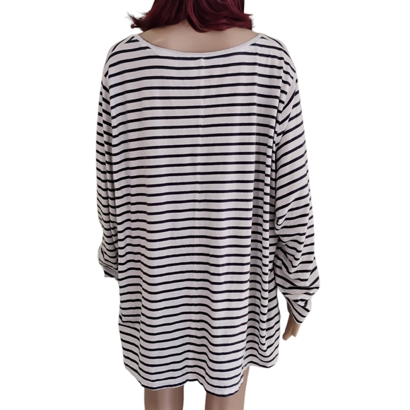 Duluth Trading Co. 100% Cotton Long Sleeved Striped Tee - Size 4X - Picture 7 of 9
